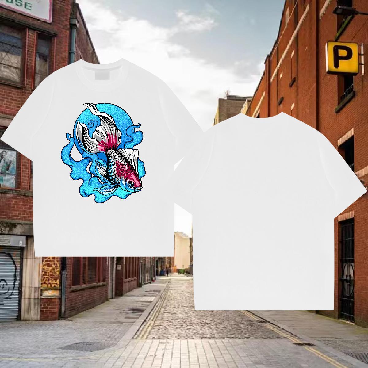 T-Shirts for Men 230g Pure Cotton Sport Breathable Short Sleeve Custom Anime Men Tshirts Stylist Popular Tees