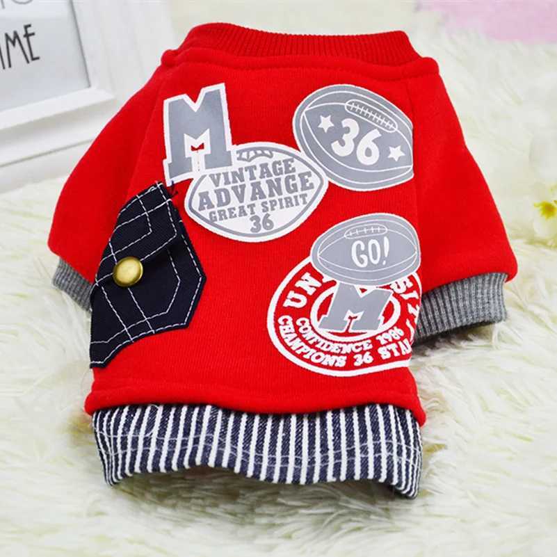 Fashion for Small Dogs Letter Puppy Coat Baseball Jacket Clothing For Dog Yorkie Winter Pet Clothes 25S2Q Y240806 Free shipping