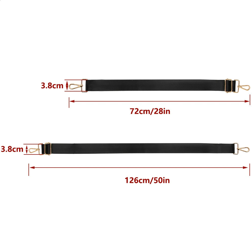 Long Shoulder Bag Strap Solid Color Wide Replacement for Bags Nylon Woman Messenger Accessories Straps 240805