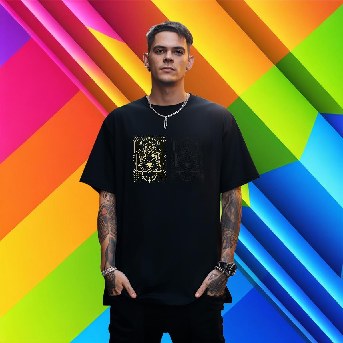 Mens T Shirts 230g Pure Cotton totem Street Breathable Short Sleeve Oversized 4XL Tshirts 2024 DIY Soft Clothes