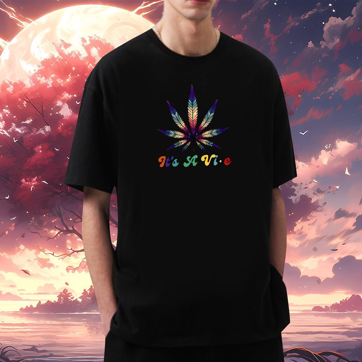 Mens T Shirts 230g Pure Cotton painting Hip Hop Crew Neck Breathable Custom Cartoon Tshirt for Man Woman New Cool Top Tees