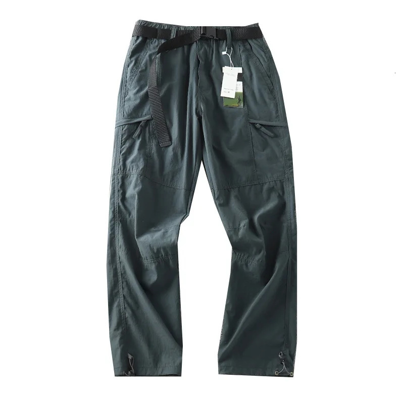 Waterproof pants mens cargo spring and summer quick drying Trouser outdoor sports hiking camping fishing 4XL 240812