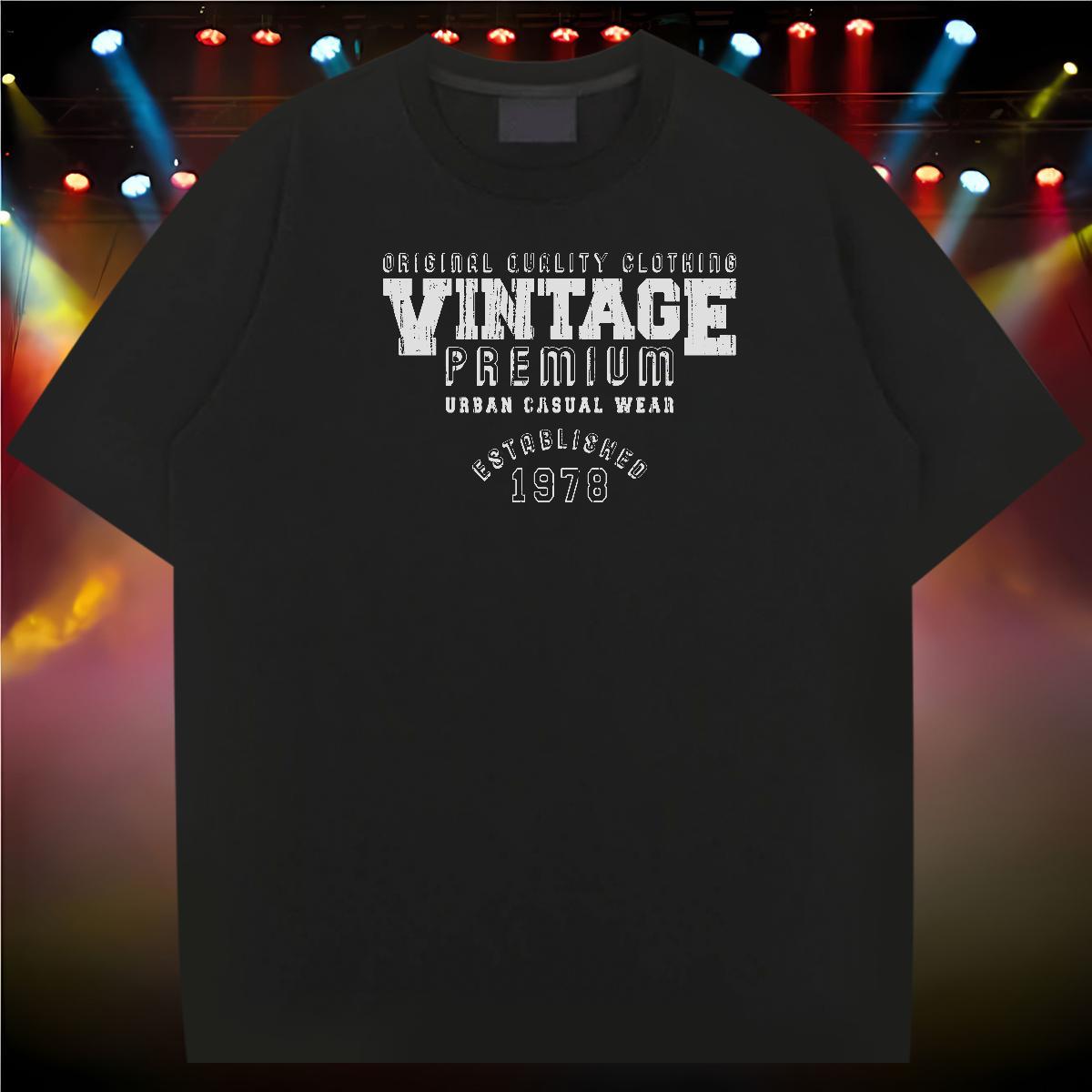 Fashion Casual T Shirt For Man letter Wear 230g Pure Cotton Street Cool DIY Logo Oversized Crew Neck Mens Tshirts