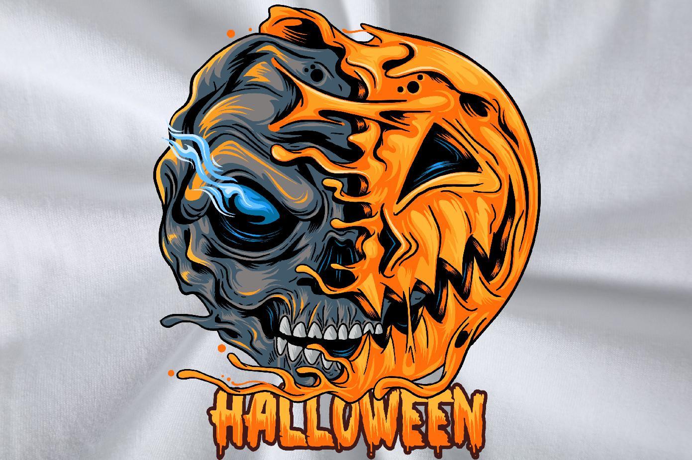 2024 T Shirts Men 230g 100% Cotton Halloween Street Tops Crew Neck Popular Tshirts Custom Big Size
