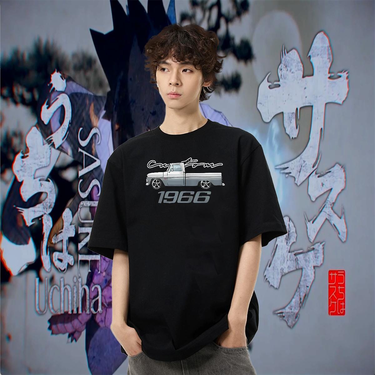 Brand Mens Tshirts 230g Cotton High Street Hip Hop car Plus Size Cartoon Breathable Short Sleeve Designer Man T Shirts Tops Shirt