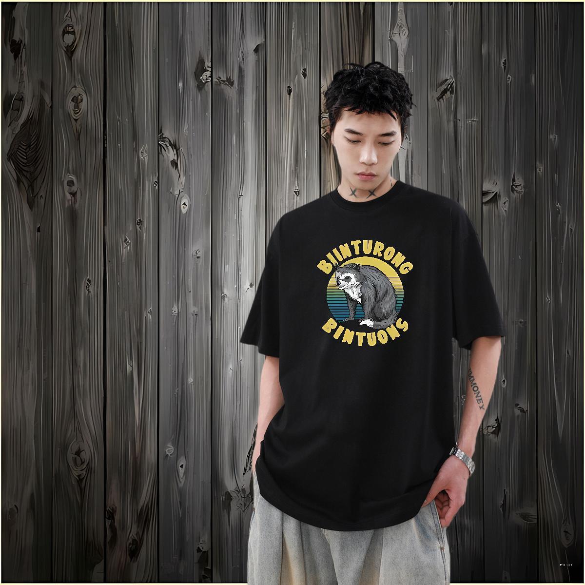 Designer Fashion Mens T Shirts 230g Cotton fox Sports Casual Tshirts Short Sleeve O-Neck Soft Men Tshirts DIY