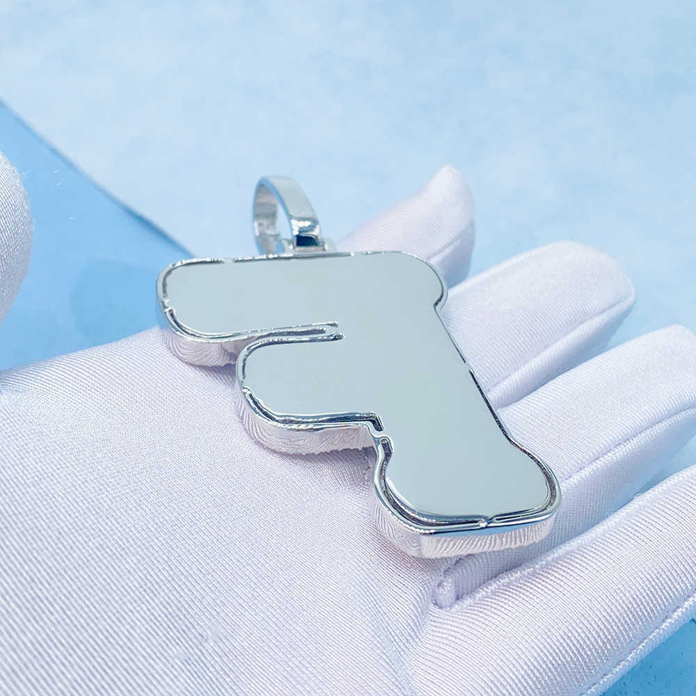 sterg sier fashion jewelry pendent necklaces hiphop moissanite dia custom letter pendant for gift