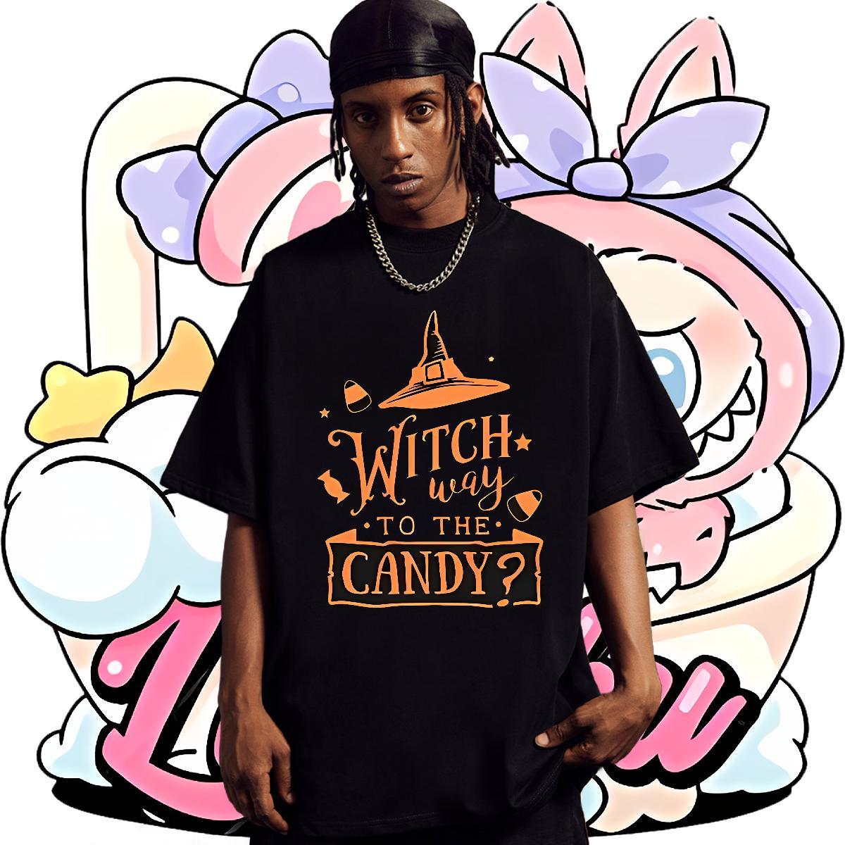 New Mens T Shirts 100% Cotton 230g halloween Casual Beach Tops Short Sleeve O-Neck High Quality Men Tops Tees Asian Size