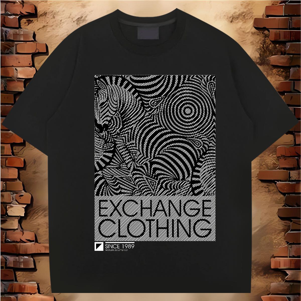 Classic T-Shirts for Men 230g Cotton zebra Sport Tees Crew Neck Breathable Free Shipping Tshirt for Man Woman Custom Cartoon