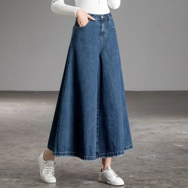 Wide Leg Jeans Women Korean Dongdaemun High Waist Baggy Mom Jeans Streetwear Pant Pants Y2k Clothes 2000s Womens Width 240806