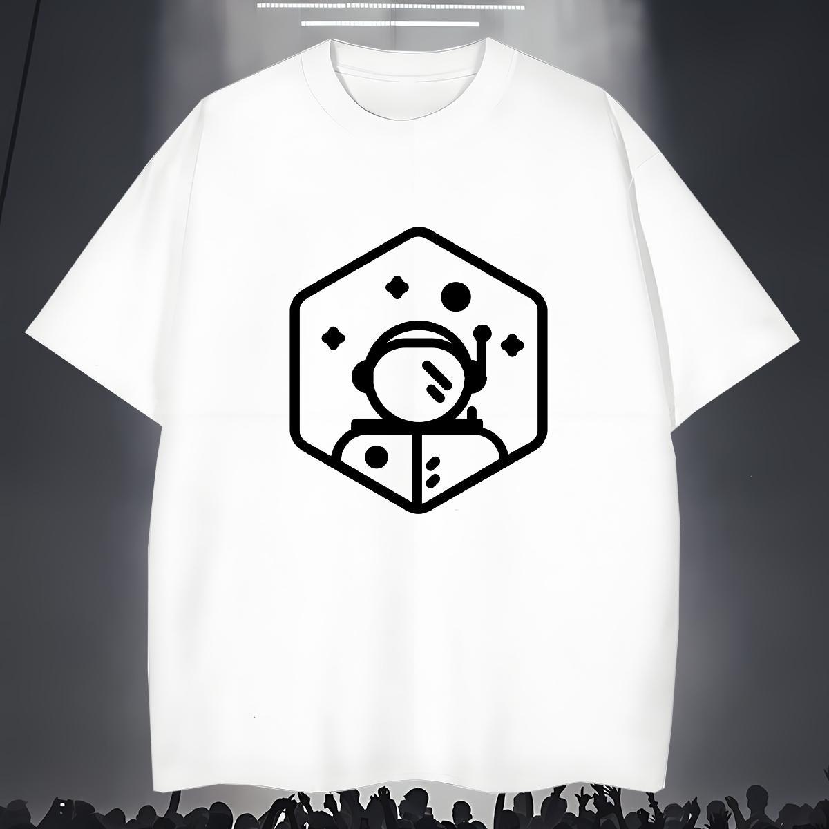 T-Shirts for Men 230g Cotton universe Street Breathable Short Sleeve Plus Size Custom Men Clothes T-Shirt Brand Designer Tees Shirts