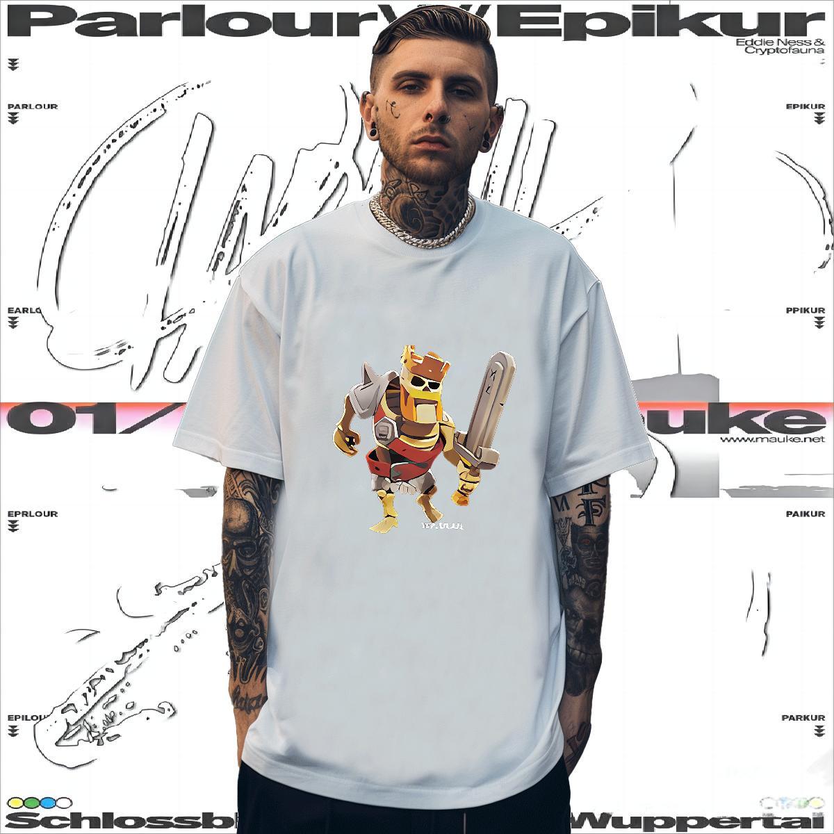 T-Shirts for Men 230g Pure Cotton game Home Outdoor Breathable Short Sleeve Graphic Men Tops Tees Fashion TOP Quality Tee Shirt