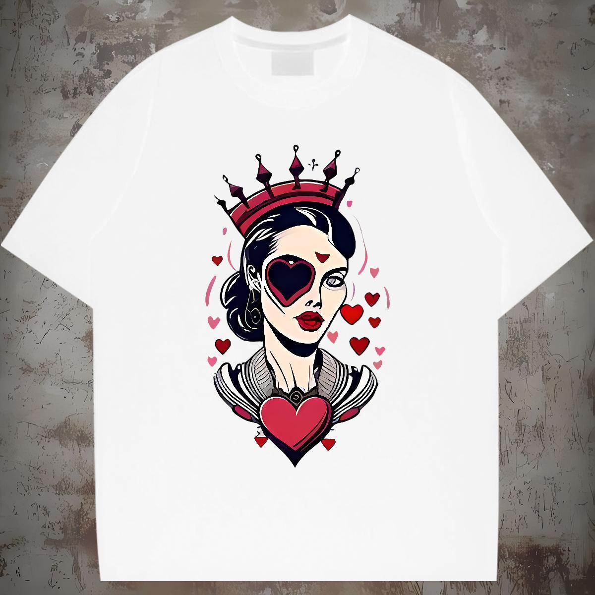 T Shirt For Man 230g Cotton portrait Hip Hop Street Pure Cotton Customized Print Tshirt for Man Woman Fashion Design Soft Clothings
