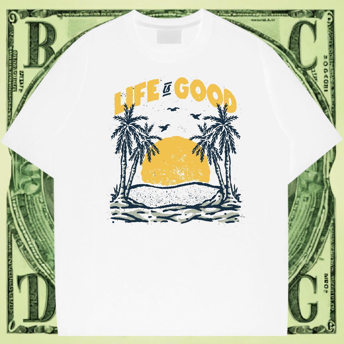 Loose Tshirts 230g Cotton High Street Hip Hop sun Asian Size Breathable Short Sleeve Classic T Shirts Men Polos