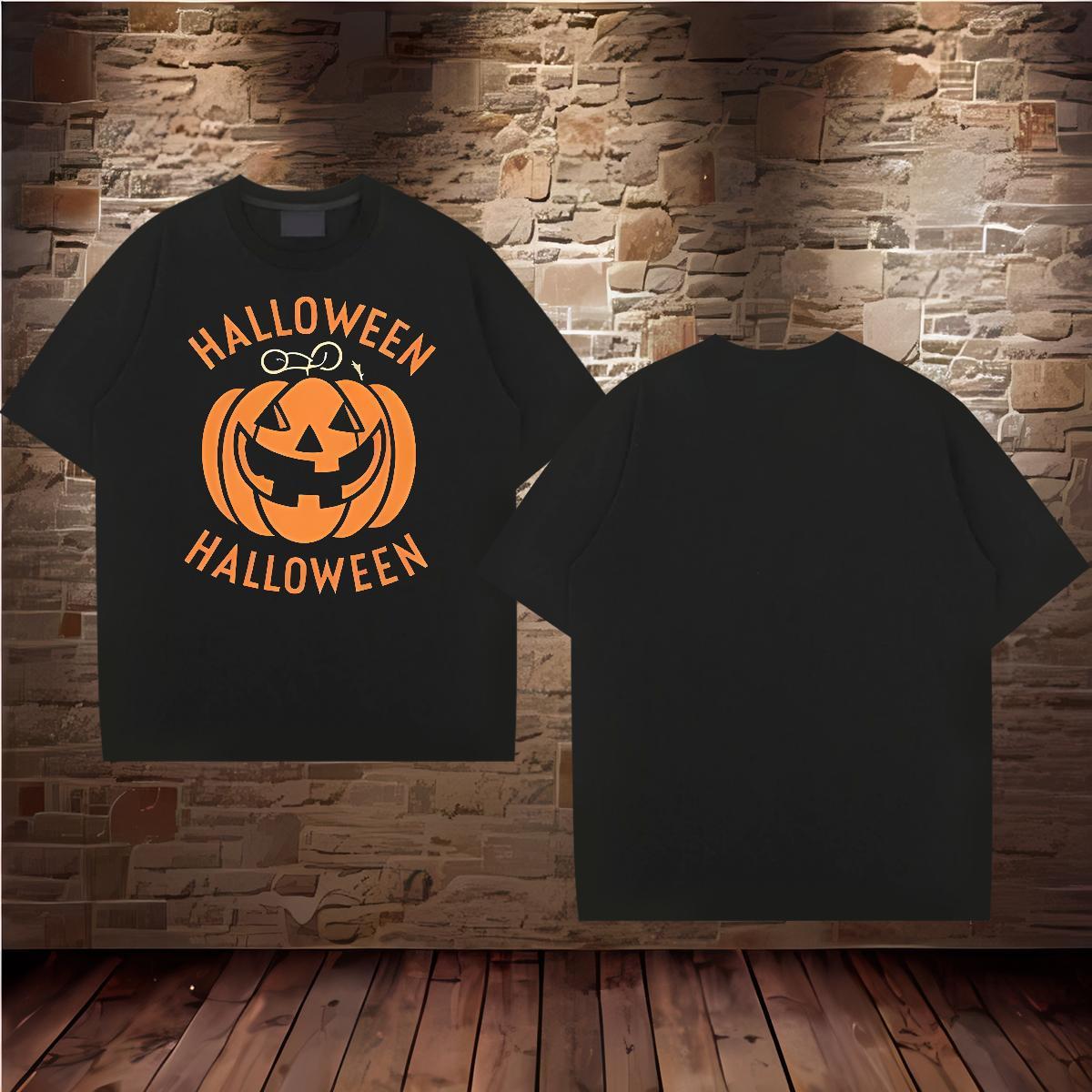 Classic Casual T shirt 100% Cotton 230g pumpkin Hip Hop Top Tees Crew Neck Breathable Soft Mens Tshirts Custom Anime