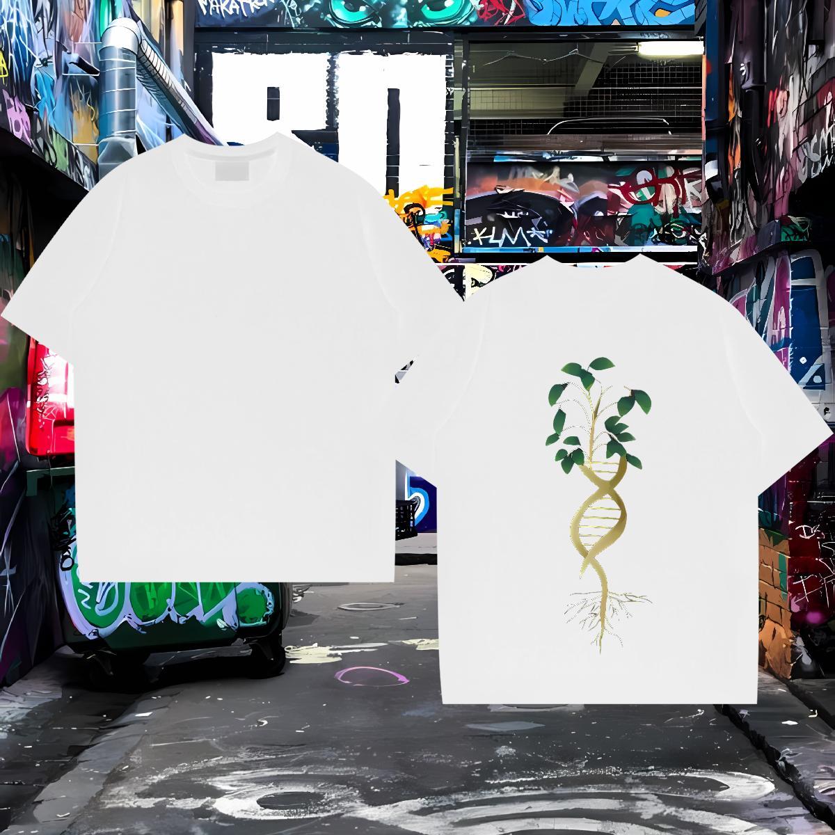 New Arrival T shirt 230g Pure Cotton tree Daily Wear Polos Short Sleeve O-Neck TOP Quality Men Tees Custom Print Plus Size