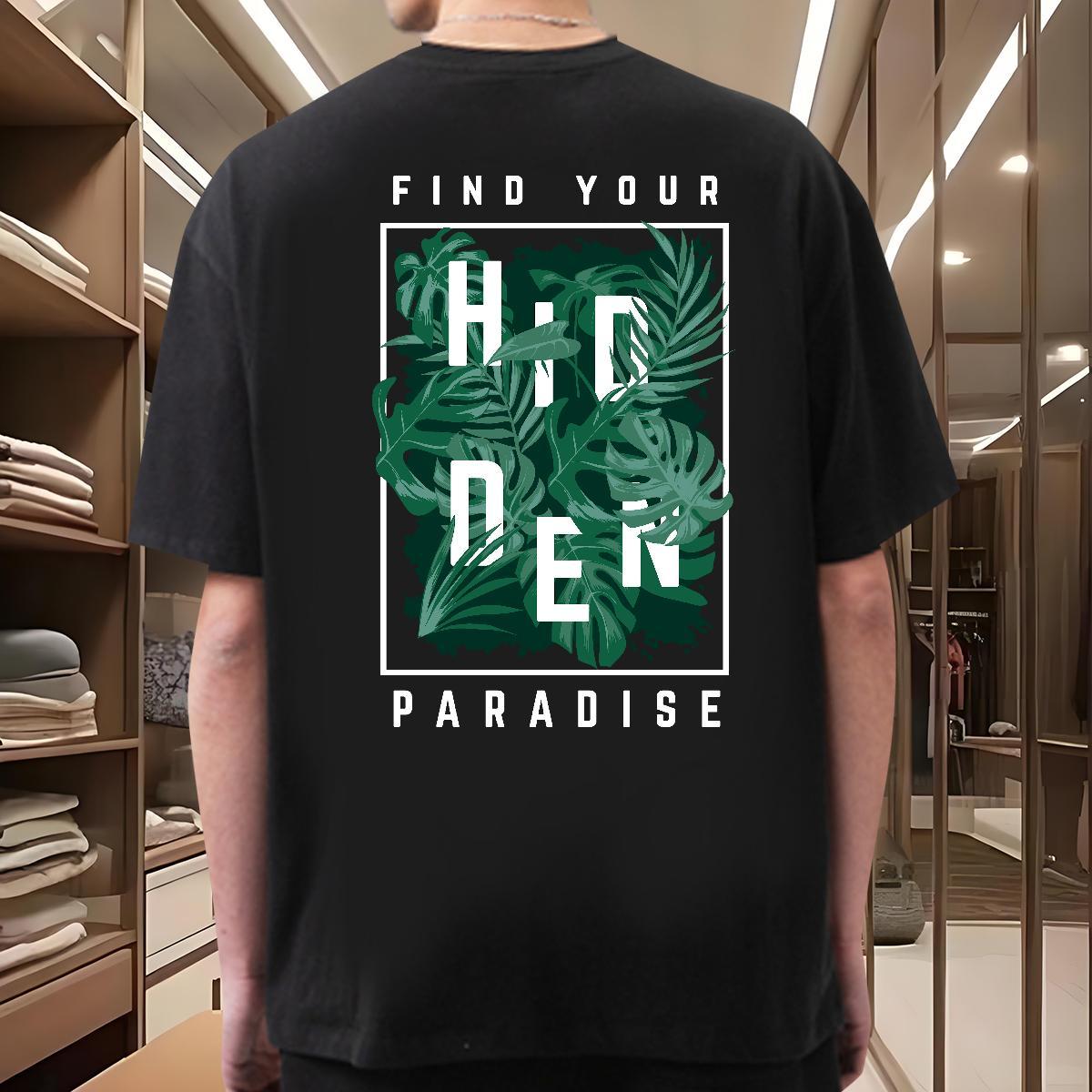 DIY Mens T Shirts 100% Cotton 230g tree Street wear Hip Hop Tops Tees Breathable Crew Neck Loose Tshirt for Man Woman White Plus Size