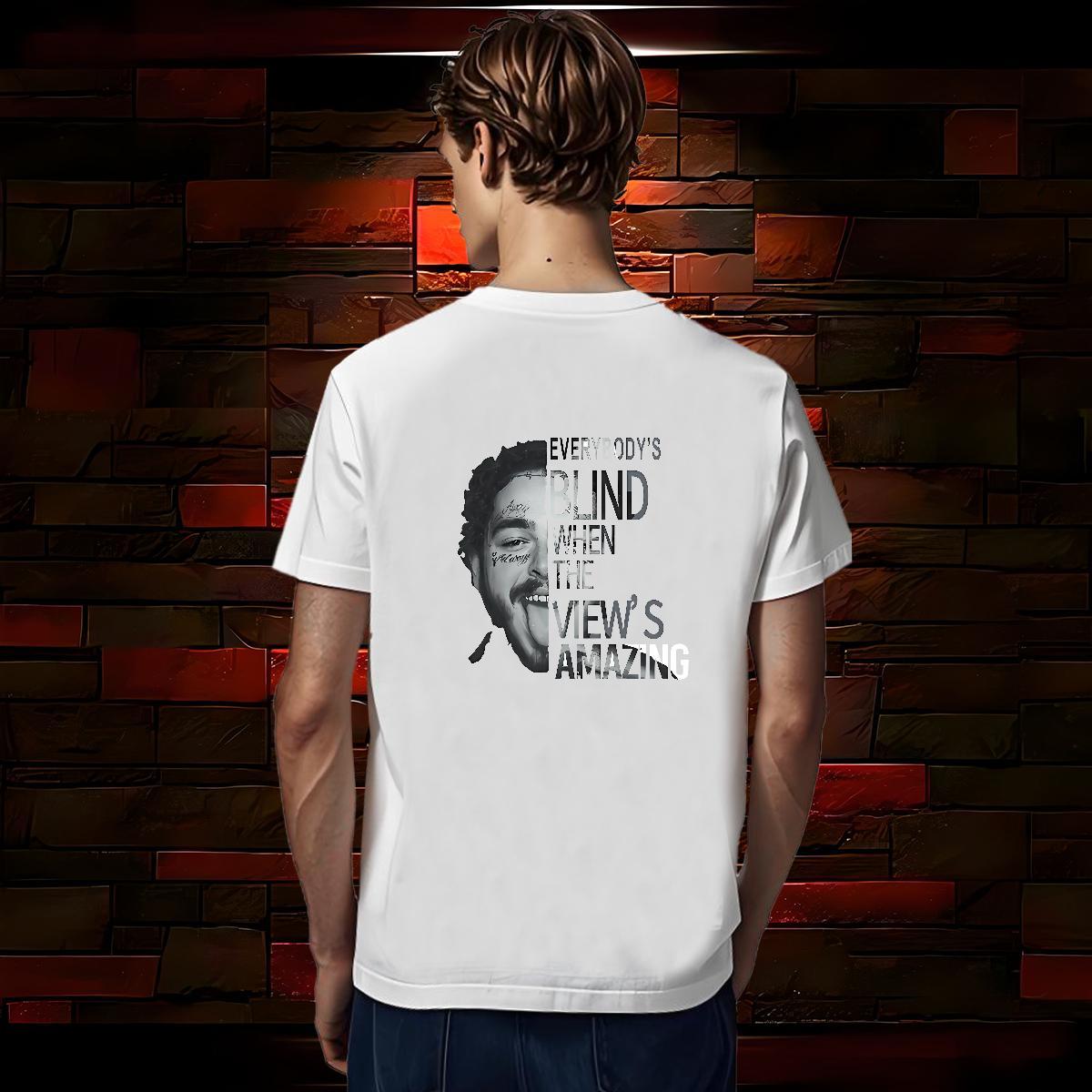 T Shirts Men 230g Cotton portrait Sports Casual O Neck Short Sleeves Graphic Tshirts Fashion New Classic Tops