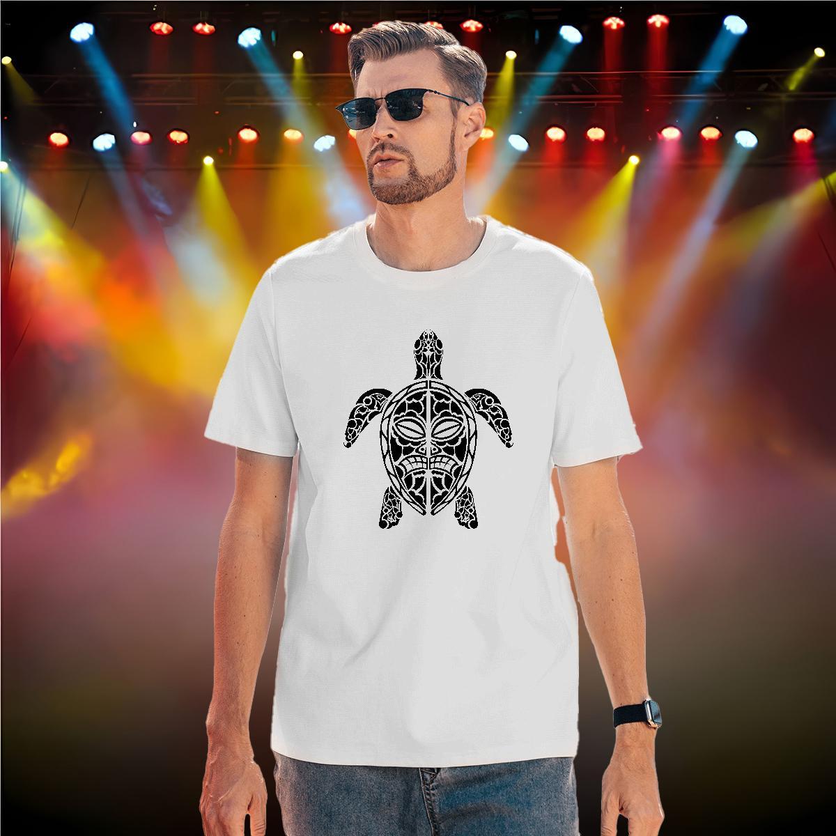 Classic Men T Shirts 230g Pure Cotton tortoise Hip Hop Street Tshirts Breathable Short Sleeve Wholesale Couples T Shirts DIY Printed