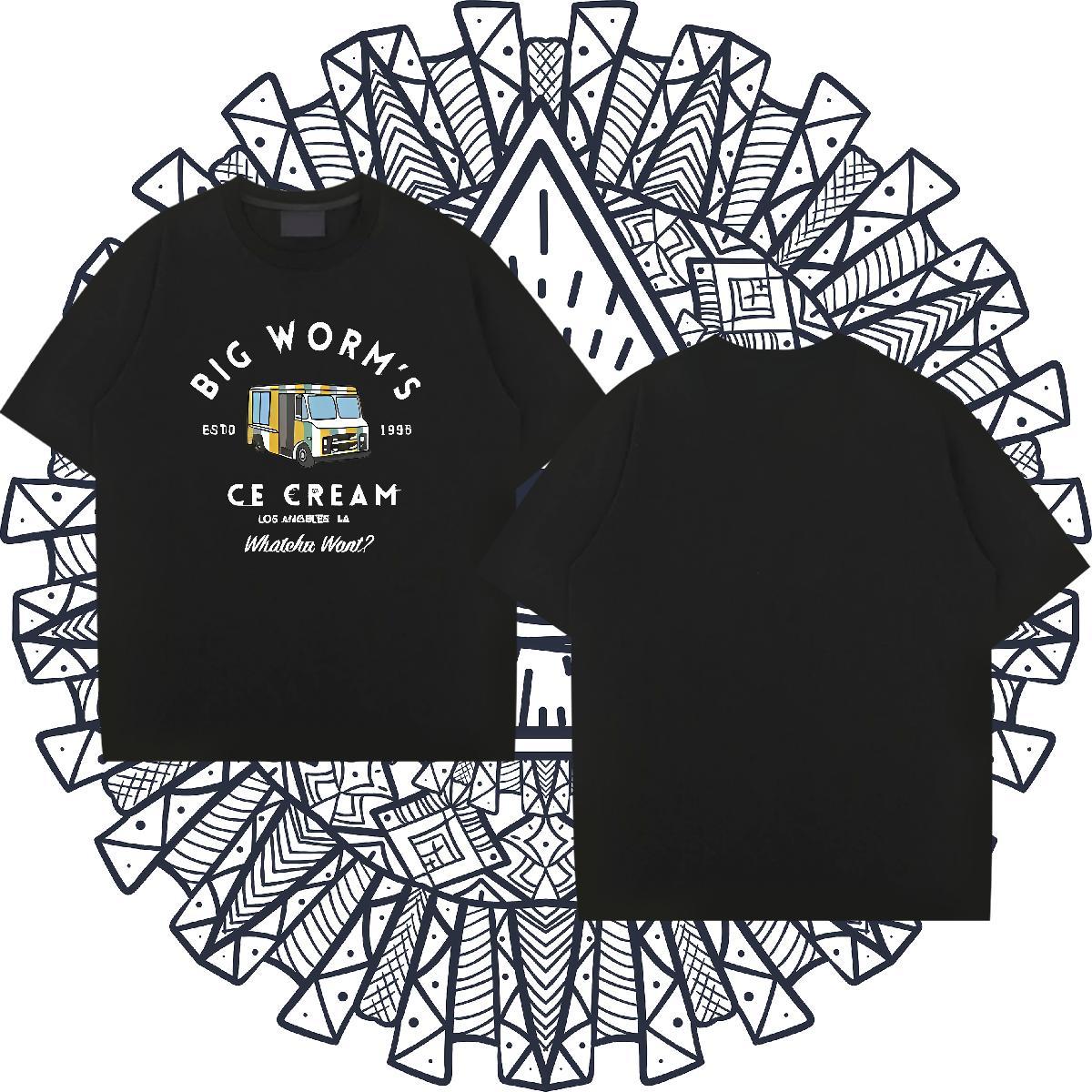 Free Shipping Men Clothes T-Shirt 230g Cotton Street car DIY Printed Breathable Soft Customized T Shirts Men Top Tees