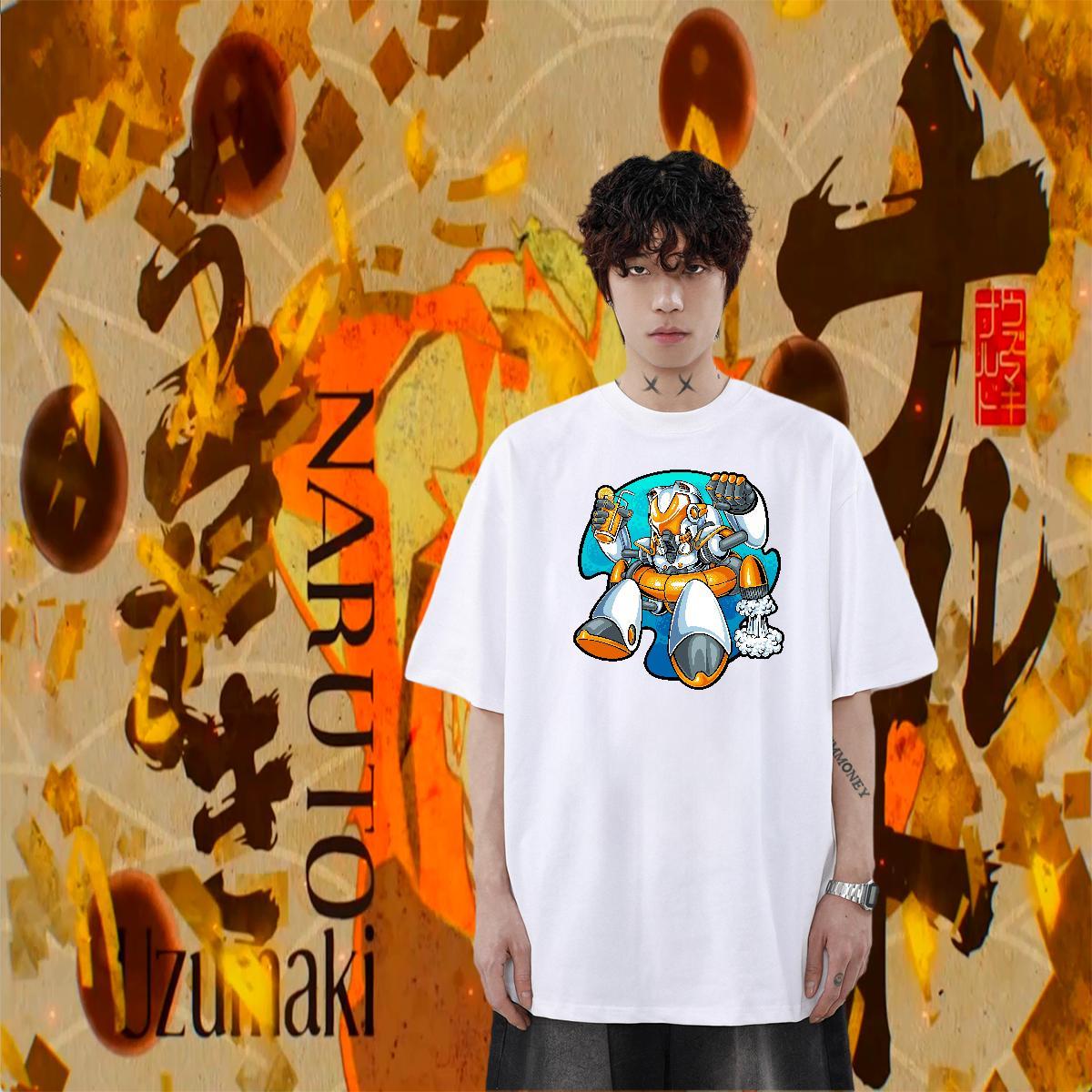 Wholesale Couples T Shirts 230g Cotton Summer Casual ET Customized Print Breathable Short Sleeve Casual New Man T Shirts Tee Shirt