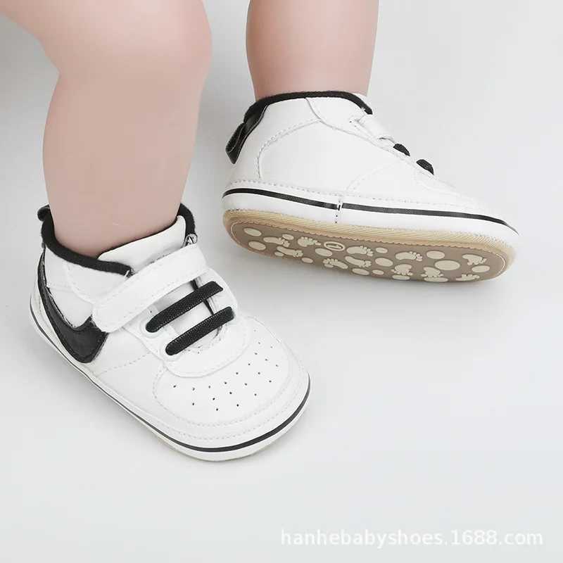First Walkers Baby Shoes Classic Striped Toddler Sneakers Newborn Non-slip Rubber Sole Baby Boy Girl Shoes First Walker Crib Shoes H240805