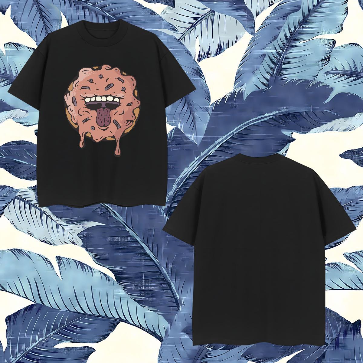 Brand T Shirt For Man 230g Pure Cotton evil Anime Printing Street Tee Shirt Crew Neck Popular Mens Tshirts Oversized 4XL