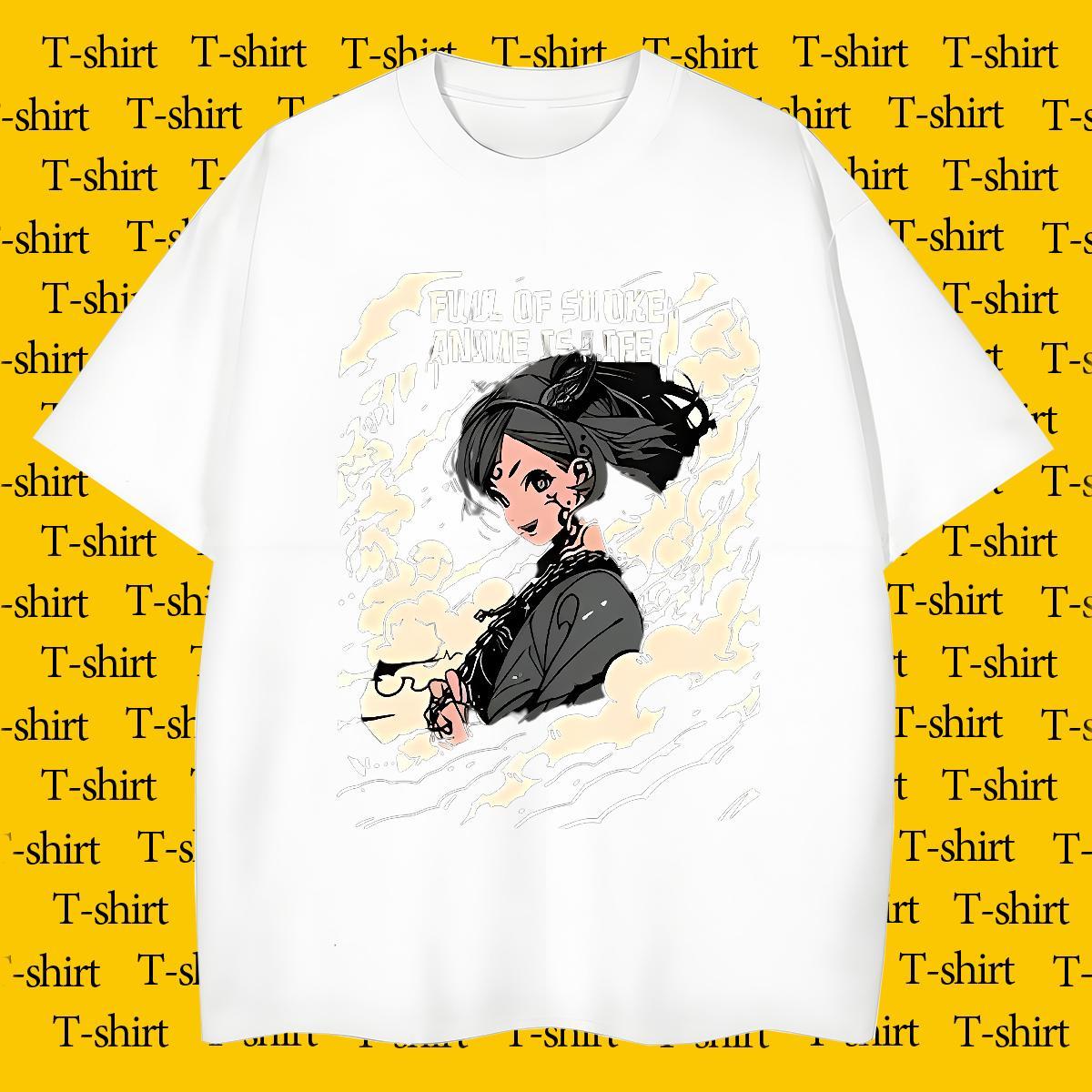 T Shirts Men 230g Pure Cotton portrait Street Casual Breathable Soft Customized Tshirt for Man Woman Casual New Brand Clothes