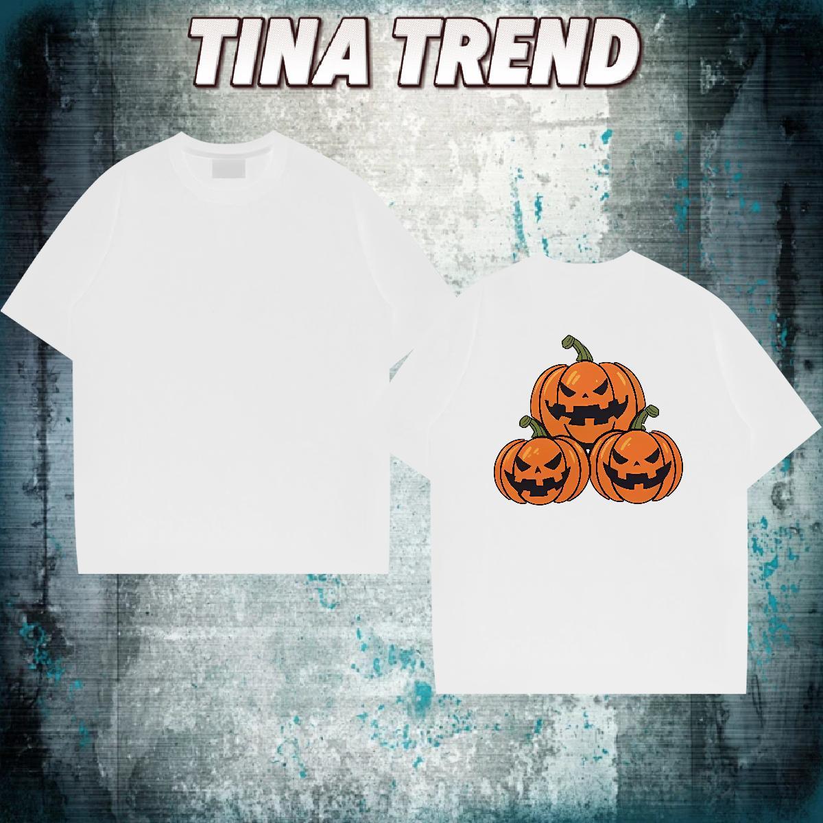 Designer T-Shirts for Men 100% Cotton 230g pumpkin Street Wear Tee Shirt O Neck Short Sleeves Unisex Mens Tshirts Anime Print