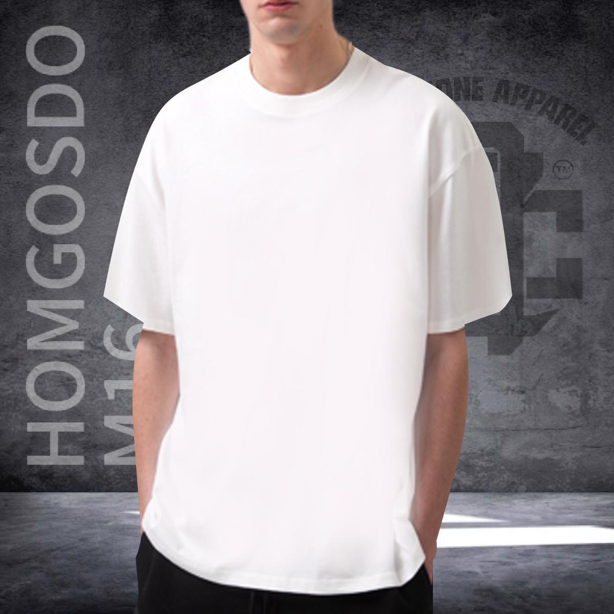 DIY Customized T-Shirts for Men 230g Pure Cotton hand High Street Hip Hop Top Tees Breathable Comfortable Men Tshirts Black Oversized