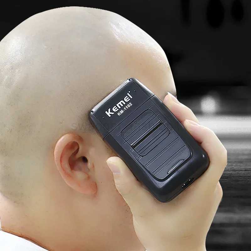 Kemei KM-1102 Electric Foil Shaver Bald Head Men Razor Skin Fade Rechargeable Beard Trimmer Face Care Shaving Machine for BarberXJ240806