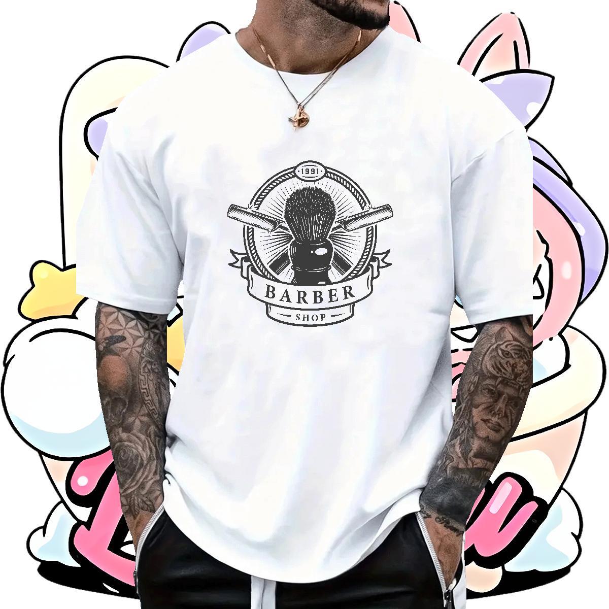 Loose Fit Mens Tshirts 230g 100% Cotton Sports Casual tool Customized Breathable Soft 2024 Mens T Shirts Tee Shirt