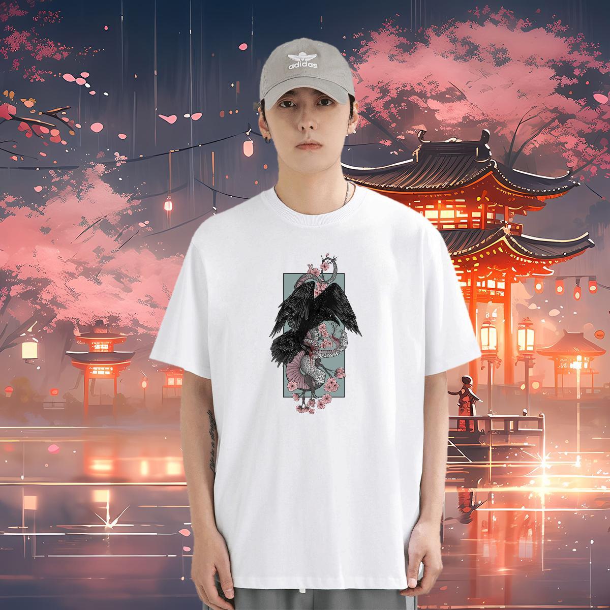 Men T Shirts 100% Cotton 230g cool Daily Outfit Breathable Crew Neck Oversized Men Tops Tees Custom Unisex Clothings