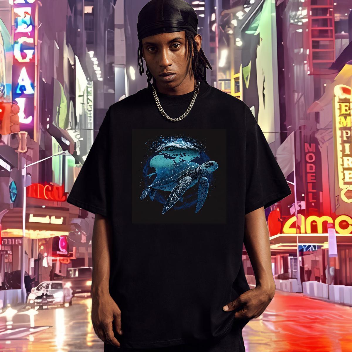 New T Shirt For Man 100% Cotton 230g tortoise Sport Polos Breathable Short Sleeve Brand Mens Tshirts DIY Logo Oversized