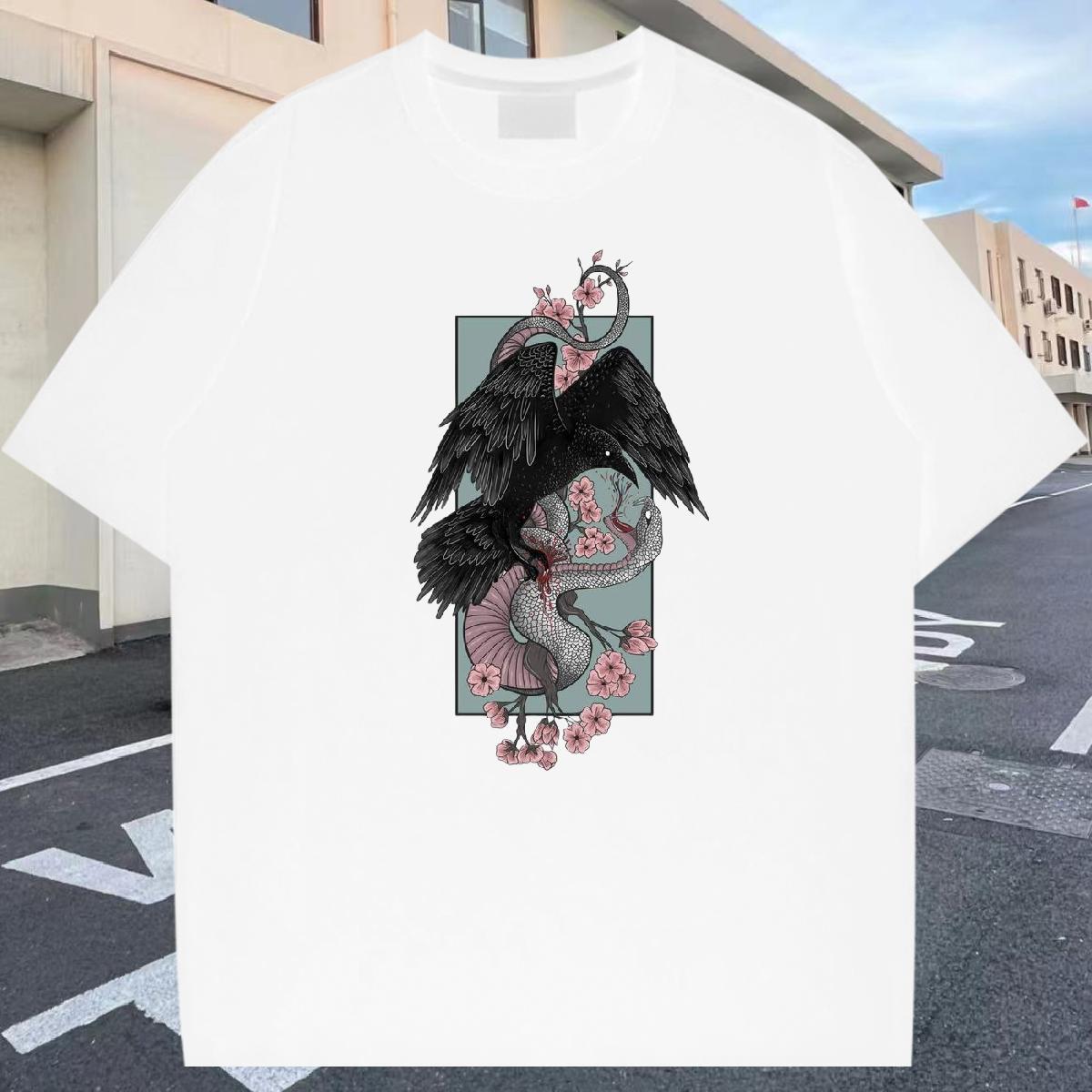 Soft Men Tshirts 230g 100% Cotton Beach cool Custom Print Plus Size Crew Neck Fashion Design T-Shirts for Men Wear