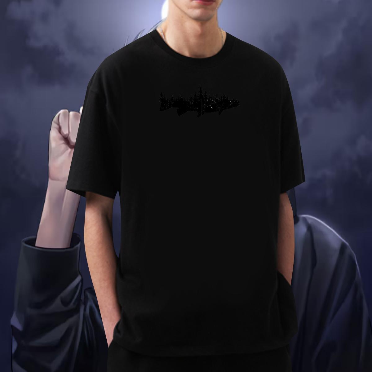 Wholesale T-Shirts for Men 230g 100% Cotton plane Anime Printing Street Tshirts Breathable Popular Men Clothes T-Shirt Oversized 3XL 4XL