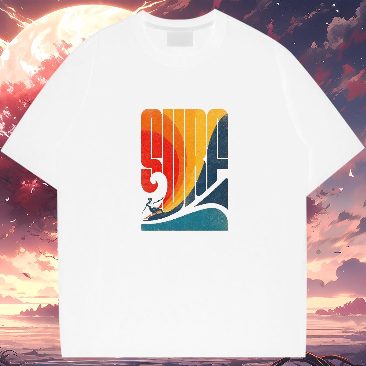 T Shirt For Man 230g Cotton painting Street wear Hip Hop Pure Cotton Custom Printing Tshirts New Arrival Popular Tees