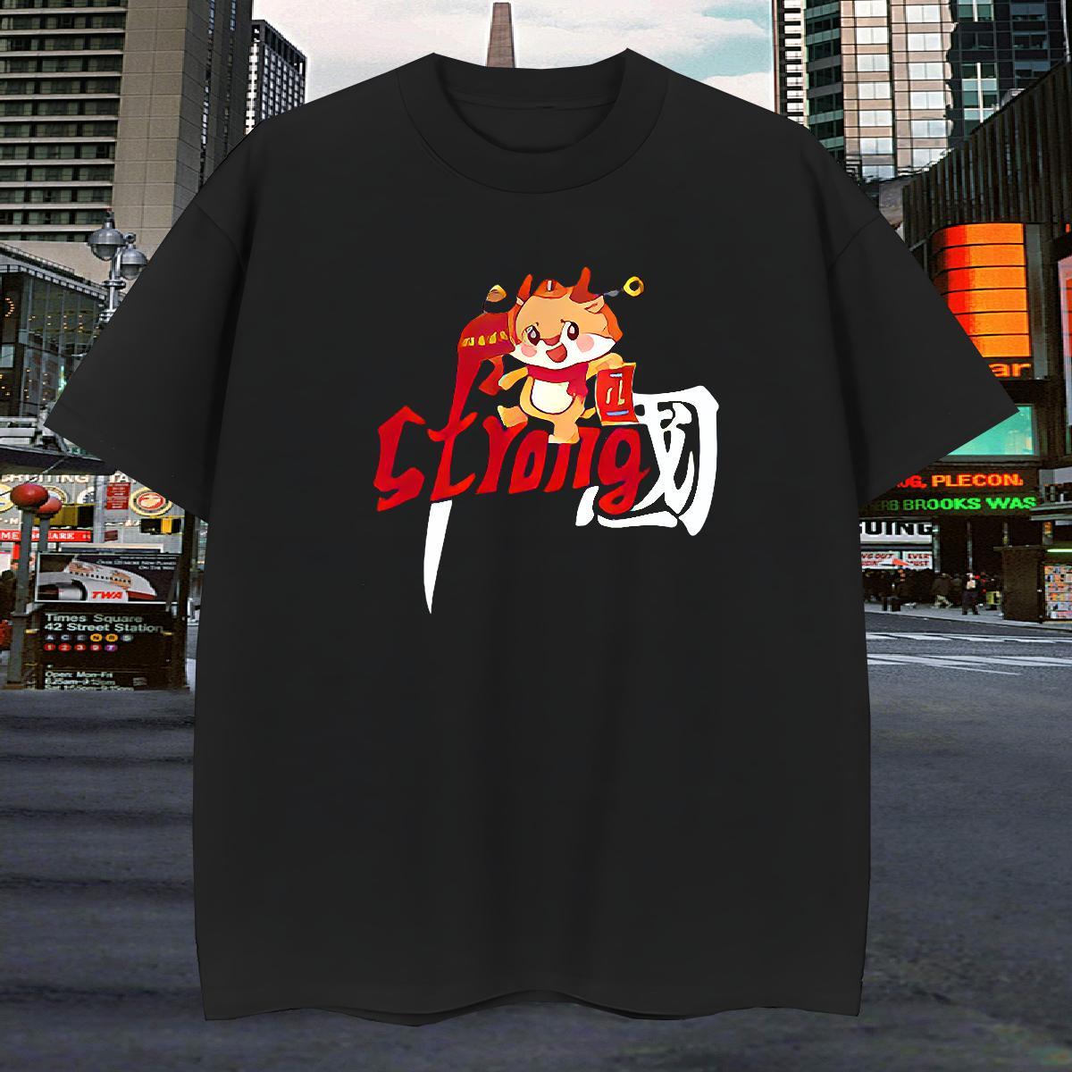 T-Shirts 230g 100% Cotton Cartoon Dragon Street Short Sleeve O-Neck Oversized 4XL Men Tees 2024 DIY Loose Wear