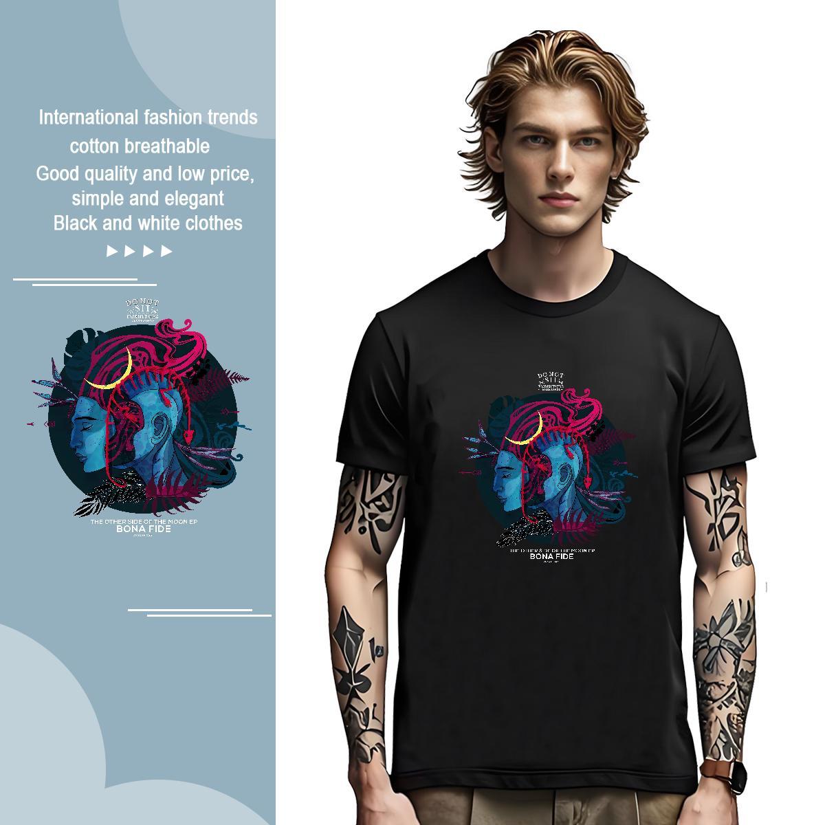 Soft Tshirt for Man Woman 230g Pure Cotton face T shirt Home Outdoor Breathable Custom Cartoon New Designer Top Tees