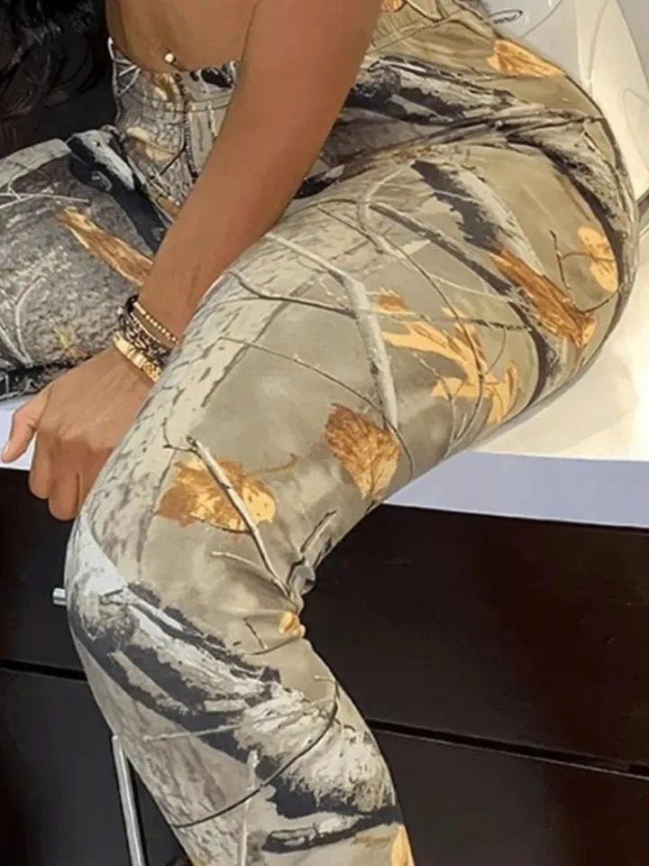 LW Plant Mixed Print Pants Y2K Streetwear Tracksuit Pants Harajuku Sweatpants Printed Joggers Trousers womens clothing 240806
