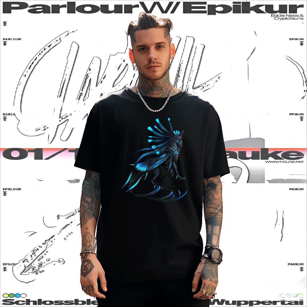 DIY Customized Men T Shirts 100% Cotton 230g wolf Spring Summer Clothes Breathable Short Sleeve Comfortable Men Clothes T-Shirt DIY Anime