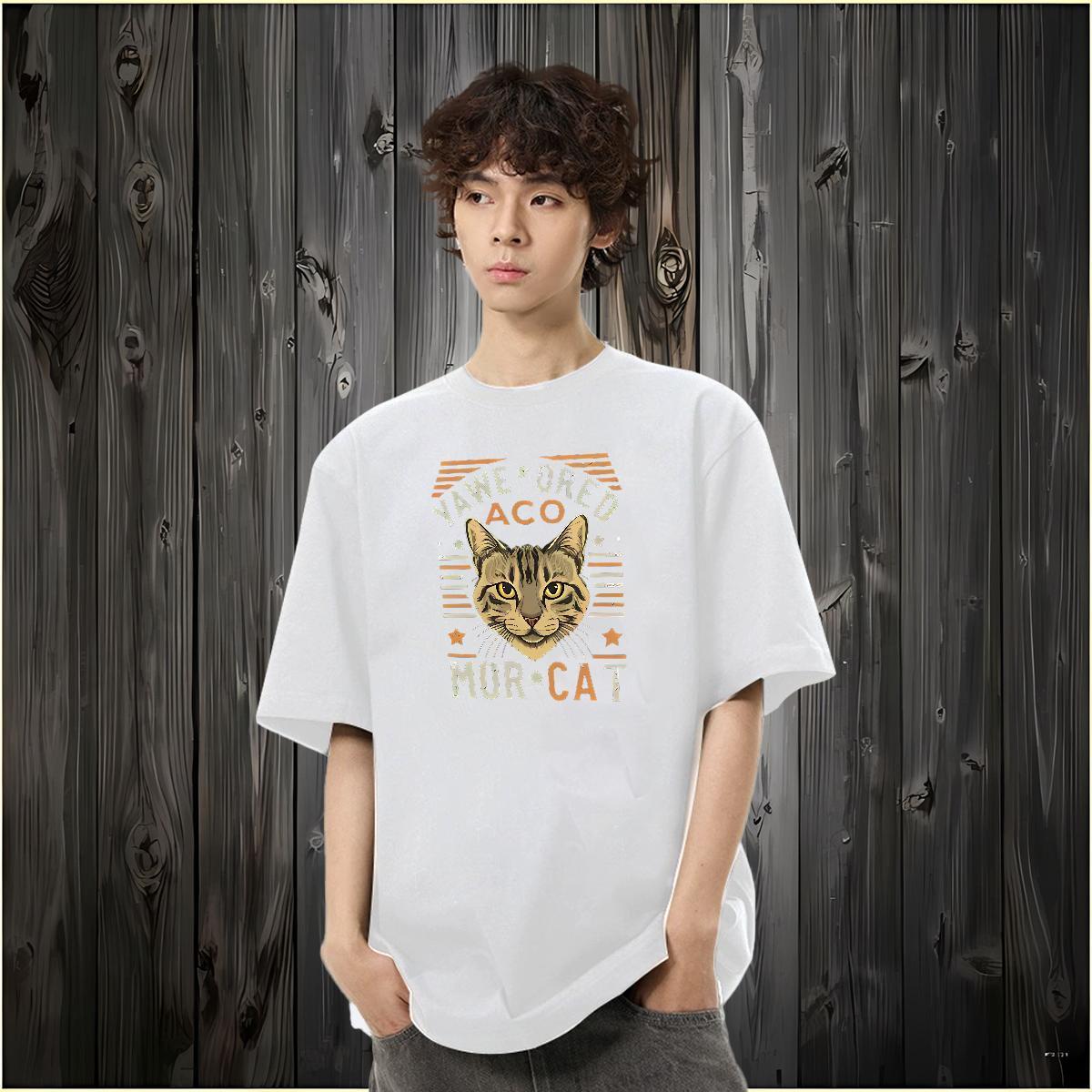Classic Casual T-Shirts 230g Pure Cotton cute Hip Hop Tee Shirt Breathable TOP Quality Men Tshirts Custom Cartoon