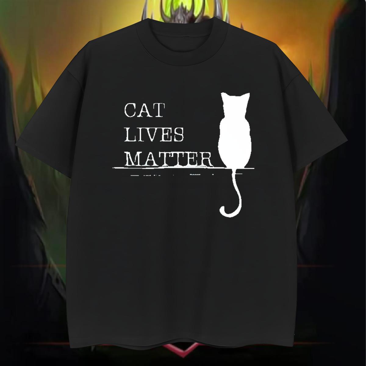 Classic Casual Men T Shirts 230g 100% Cotton cat Street Tees Shirts Pure Cotton High Quality Couples T Shirts Custom Printing