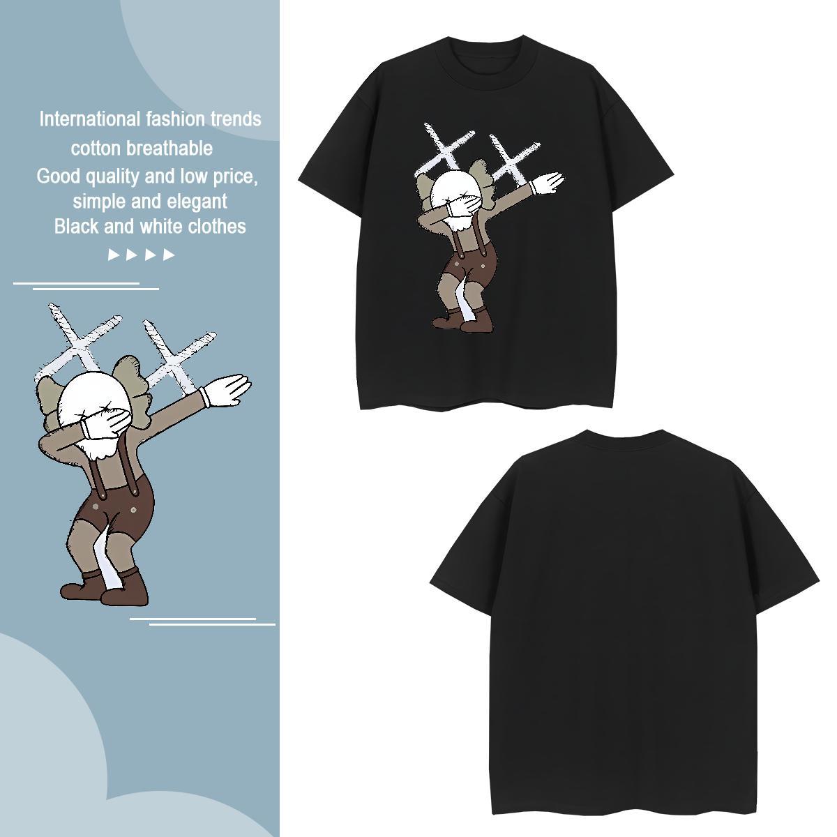 T Shirts Men 100% Cotton 230g icon Hip Hop Street Breathable Custom Anime Mens Tshirts 2024 Summer Loose Fit Tee Shirt