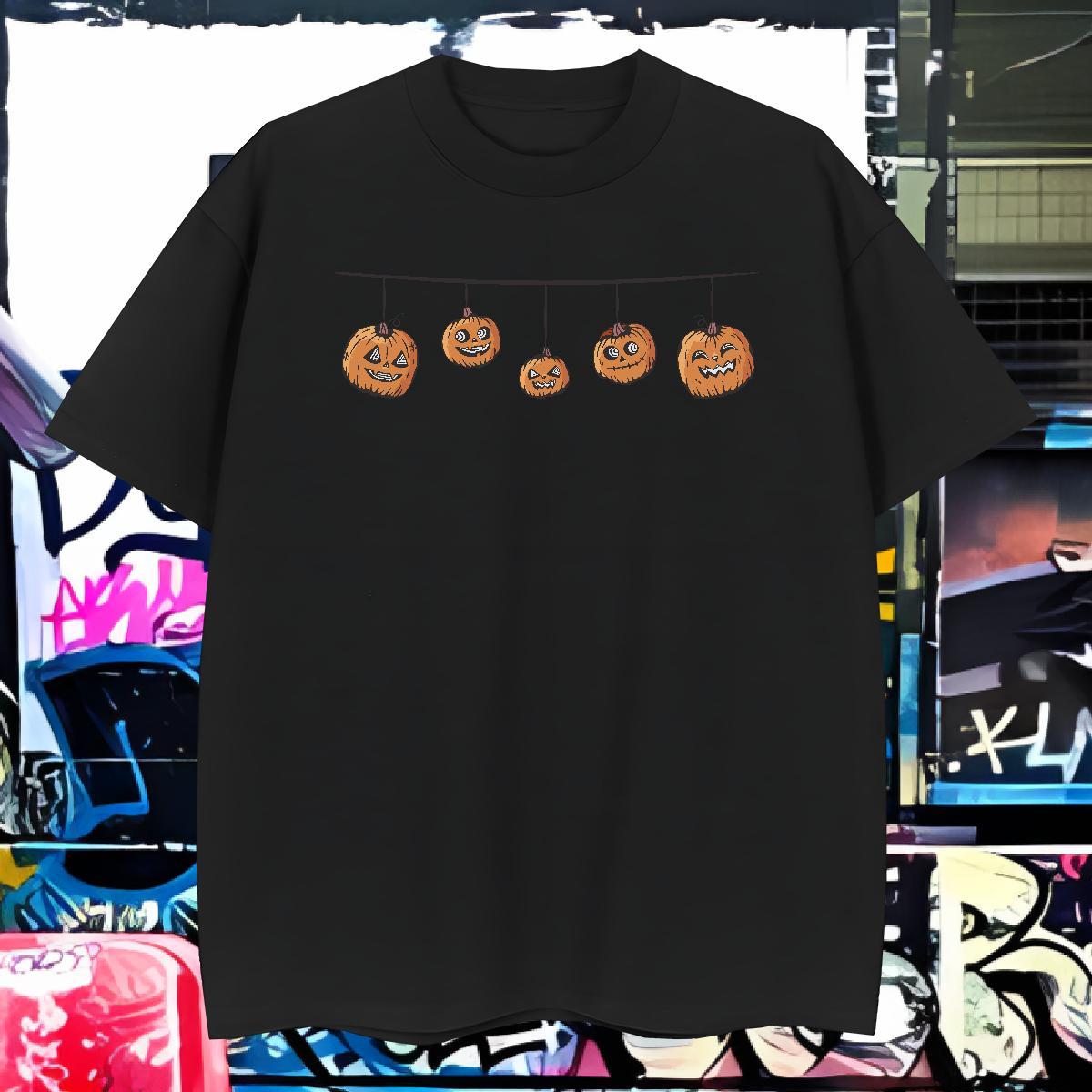 Designer Men Clothes T-Shirt 230g Pure Cotton halloween Man T Shirts Sports Casual Breathable Soft Custom Anime Fashion Clothings