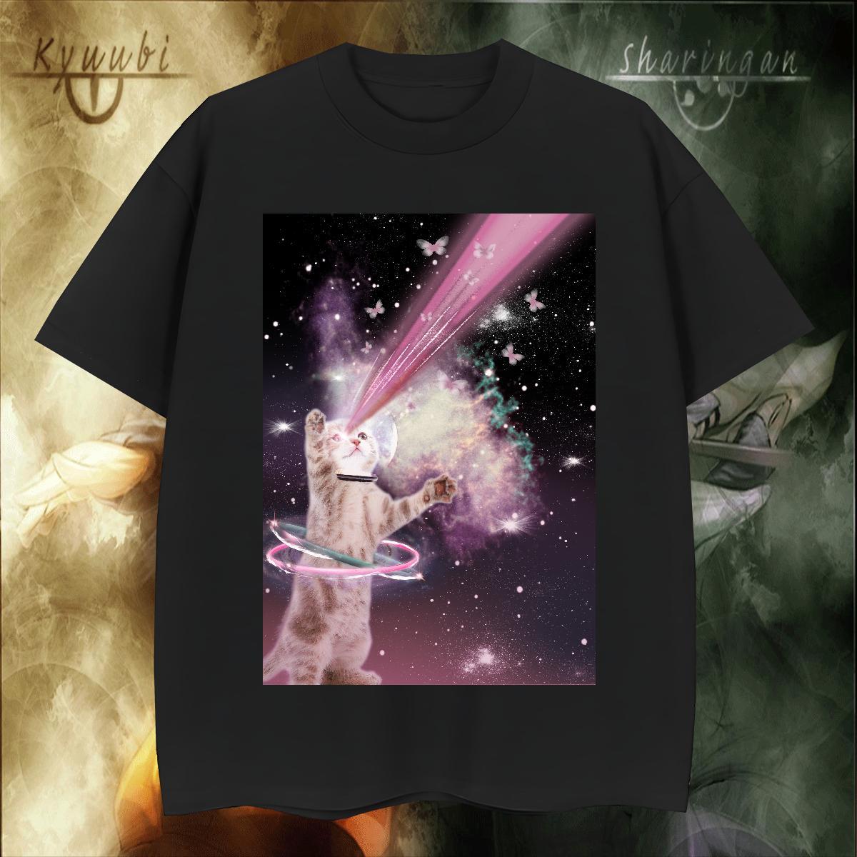 Classic Men Tops Tees 100% Cotton 230g Sports Casual cat Plus Size Custom Breathable Short Sleeve 2024 Summer T Shirts Men Wear