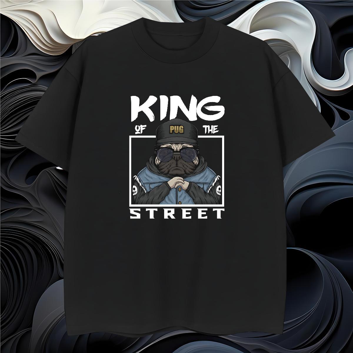 T Shirts Men 230g Pure Cotton dog Outdoor Breathable Crew Neck Black White Tshirts Free Shipping Cool Design Tops