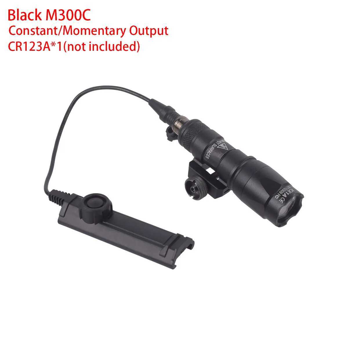 Tactical SureFire M600 M600A M600C Airsoft Weapon Light Flashlight Hunting Scout Torch Rifle AR15 HK416 Low altitude Remote Switch B240806