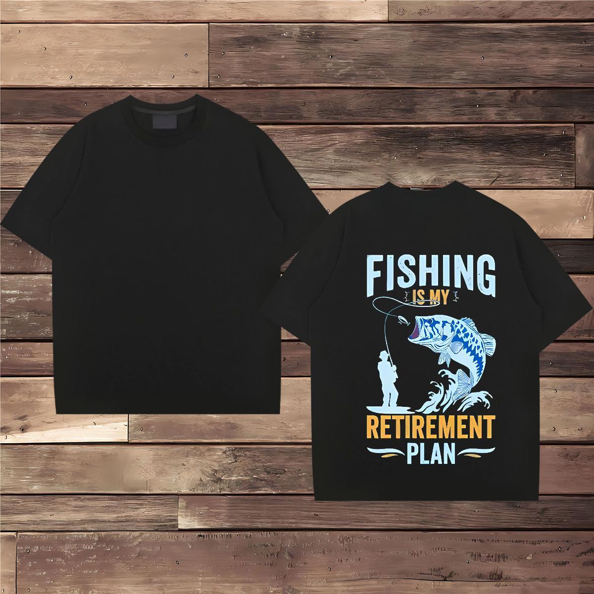 2024 New T shirt 230g 100% Cotton Casual Beach Tshirts Breathable Loose Men Tees Cartoon Print