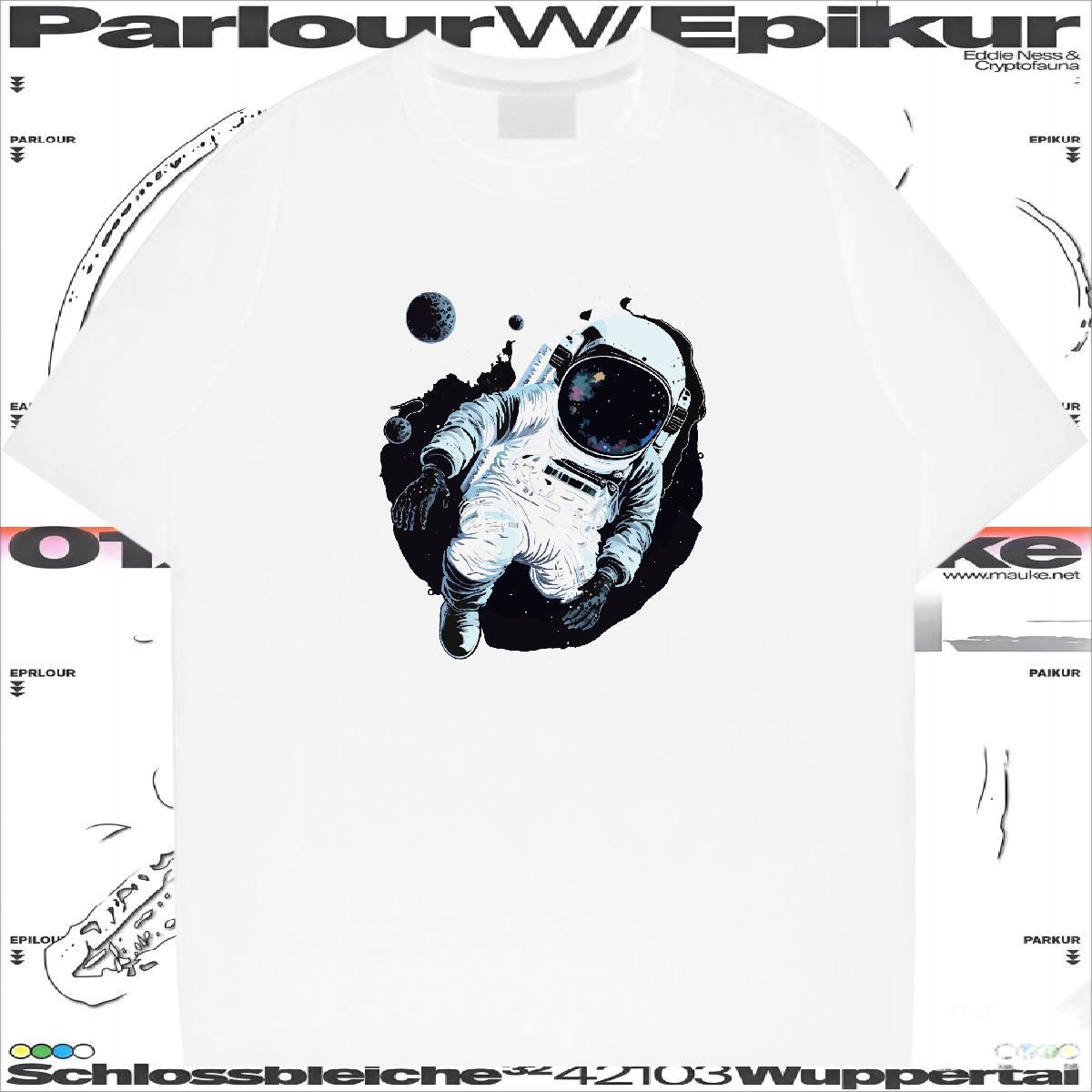 Men T Shirts 230g Pure Cotton universe Daily Wear Breathable Crew Neck Custom Cartoon Men Tees Designer Fashion Loose Fit Clothes